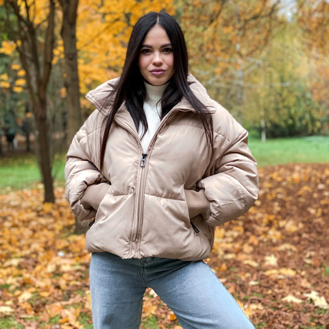 2022 hiver épais chaud neige Parka manteau femmes solide veste vêtements d'extérieur femme décontracté ample noir court Parkas Mujer Casaco Feminino ► Photo 1/6