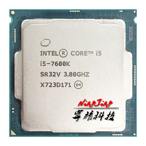 Intel Core i5-7600K i5 7600K 3.8 GHz, Quad-Core Quad-Thread processeur d'unité centrale 6M 91W LGA 1151 ► Photo 1/1