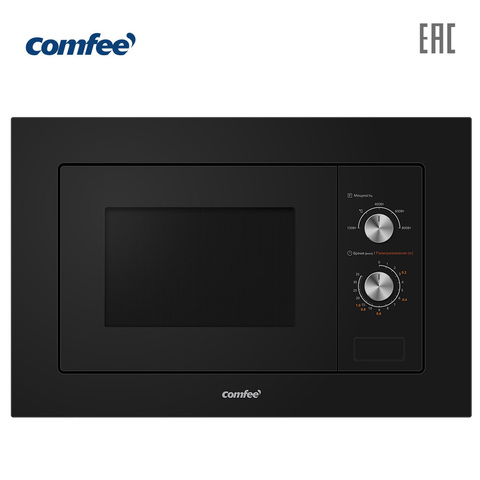 Comfee four à micro-ondes intégré pour appareil de cuisine domestique 20L rotatif mécanique noir CBM200GB ► Photo 1/2