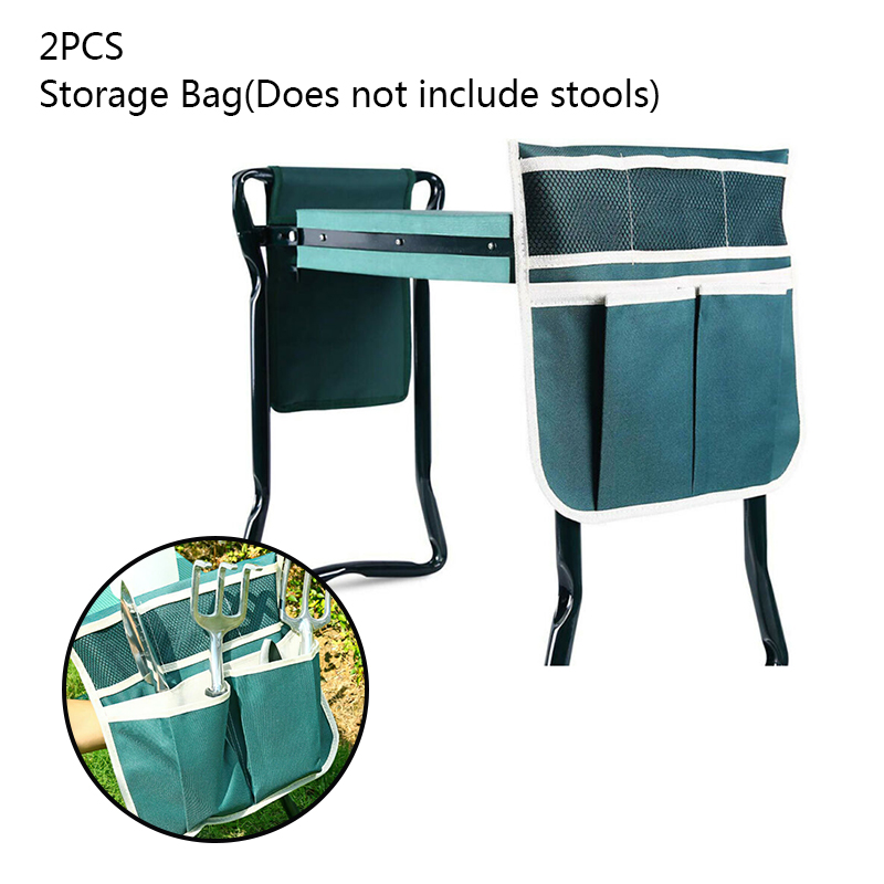 Pliant jardin Kneeler tabouret banc outil pochette sac protéger genoux robuste coussinet de roulement tabouret siège Multi poches (seulement sac de rangement) ► Photo 1/6