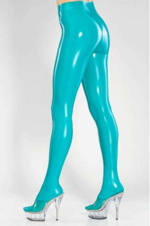 Pantalon en Latex naturel doux pour femmes, Leggings Sexy avec pied en caoutchouc ► Photo 1/2