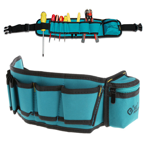 Sac de rangement de ceinture utilitaire multi-poches, sac de rangement de ceinture utilitaire, fente pour tournevis, étui de transport ► Photo 1/1