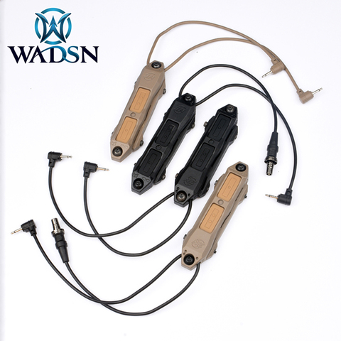 Wadsn Airsoft lampe de poche double interrupteur de commande 3.5mm pour Sotac chasse Softair pressostat montage arme lumière accessoires ► Photo 1/6