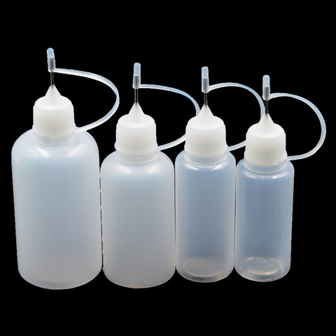 5 pcs 15 ml/20 ml/30 ml/50 ml En Plastique Flacon compte-gouttes Avec Capuchon À L'épreuve Des Enfants pointe fine 100 ml Vide Bouteille Liquide ► Photo 1/6