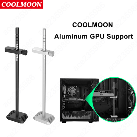 CoolMoon 192mm aluminium graphique porte-carte Jack support ordinateur de bureau étui cartes vidéo support support Kit de refroidissement par eau ► Photo 1/6