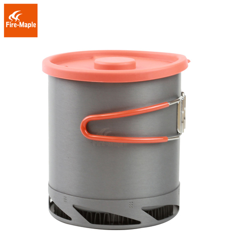 Pot de Camping en érable feu pique-nique 1L casseroles pliables avec sac en filet FMC-XK6 batterie de cuisine extérieure échangeur de chaleur ► Photo 1/6