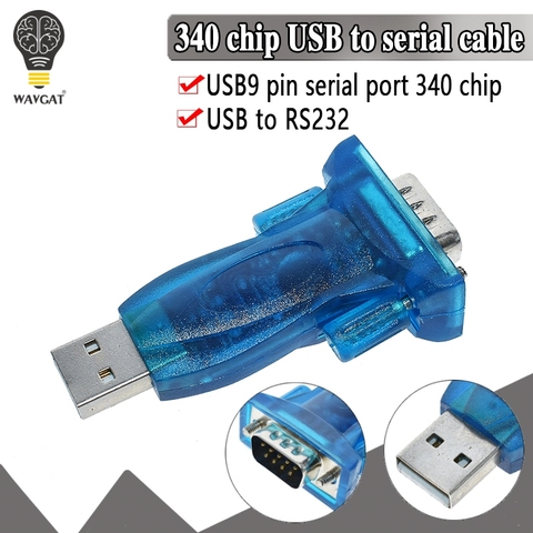 WAVGAT – adaptateur DB9 à 9 broches, HL-340 HL340, nouveau Port USB vers RS232 COM, PDA série, prise en charge Windows7-64 ► Photo 1/6