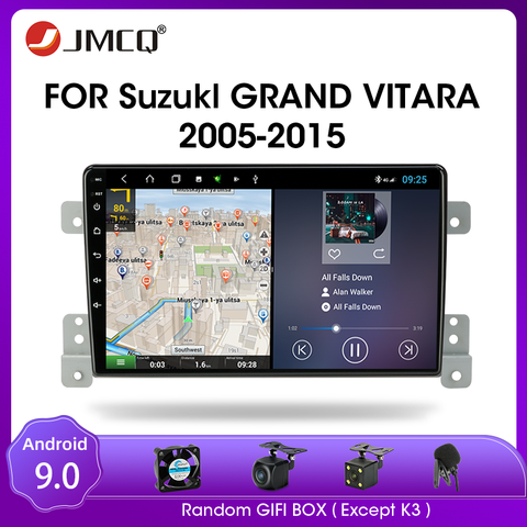 Autoradio JMCQ Android 9.0 pour Suzuki Grand Vitara 3 2005 2012 2013 2014 2015 Multimidia vidéo 2 din RDS DSP 4 + 64G GPS Navigaion ► Photo 1/6