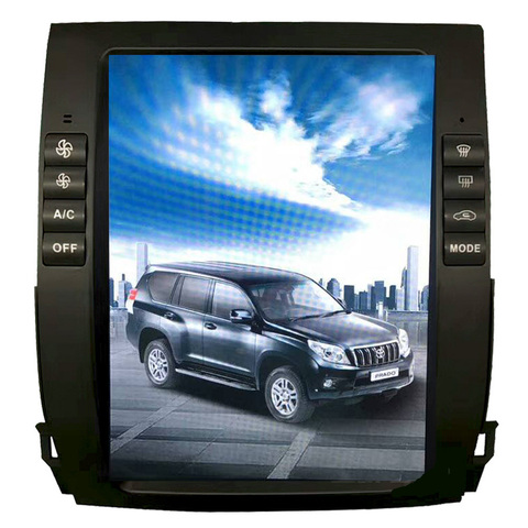 10.4 pouces écran Vertical Tesla Style Android 7.1 lecteur DVD de voiture GPS pour Toyota Prado 120 land cruiser 2002-2009 Lexus GX470 ► Photo 1/6