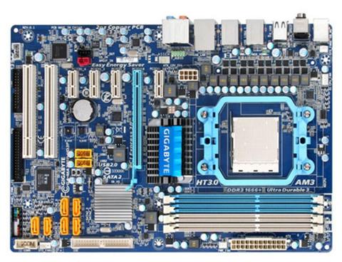 Gigabyte GA-MA770T-UD3P carte mère d'origine MA770T-UD3P AM3 AM3 + DDR3 MA770T-UD3P 16GB utilisé carte mère de bureau ► Photo 1/3