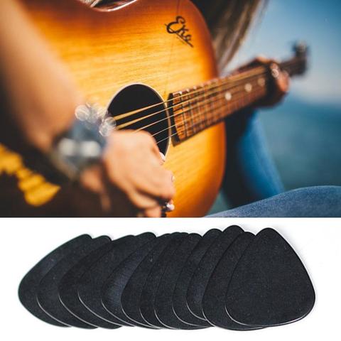 Accessoires musicaux en cellulose noir, plectres de guitare 0.5mm, outils d'entraînement pour le jeu, Instruments de musique, 10 pièces ► Photo 1/6
