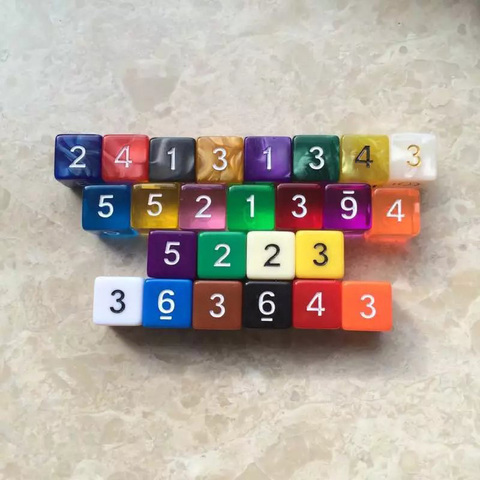 Jeu de Puzzle amusant à 6 faces, 10 pièces/ensemble dés numériques, envoyer aux enfants 16 mm ► Photo 1/4