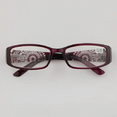 Lunettes De Lecture féminines Miroir Sculpté Cadres Carrés haute définition Lentilles Lunettes + 1.25 1.75 2.0 R191 ► Photo 1/6