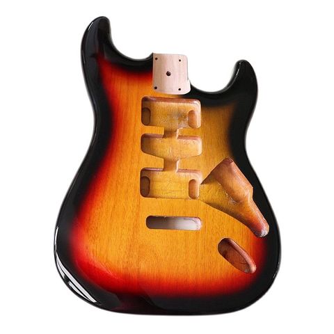 Bois de peuplier bleu clair ST guitare électrique corps accessoires de guitare fabriqués en usine bon baril de guitare ► Photo 1/6