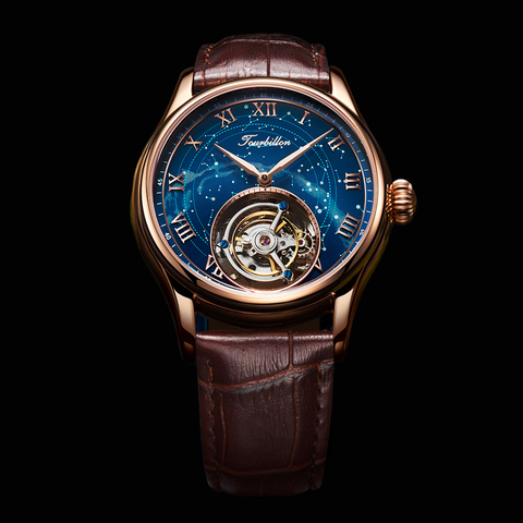 AESOP montre mécanique homme Tourbillon volant montres squelette pour homme montre-bracelet homme horloges homme montre mécanique luxe ► Photo 1/6