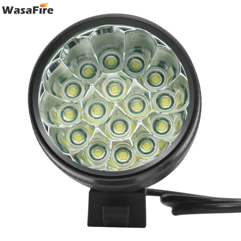 Feu avant 16 x T6 LED pour vélo, étanche, 20000 Lumen, 3 Modes d'éclairage, lampe de sécurité pour l'équitation ► Photo 1/6