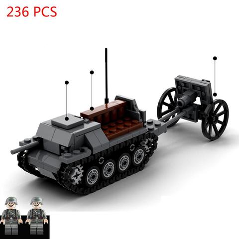 Chaud lepining militaire WWII technique T-20 tracteur GAZ véhicules armée soviétique armes de guerre moc modèle briques blocs de construction jouets cadeau ► Photo 1/2