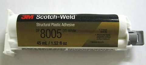 Colle à colle PP blanche 3M | Colle structurelle DP8005 grise résine époxy, résine AB super colle plastique métal ► Photo 1/1