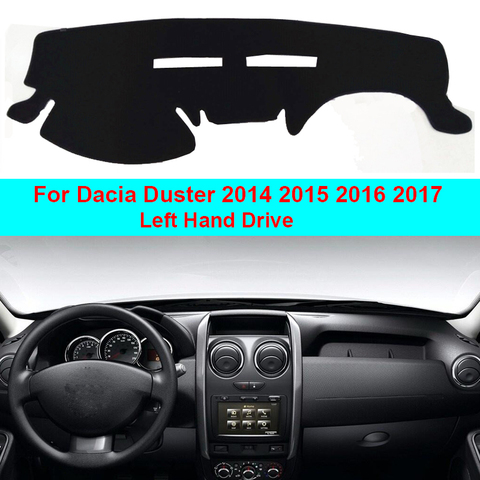 Couverture de tableau de bord de voiture, tapis, pour Dacia Duster 2014 2015 2016 2017, LHD, protection solaire ► Photo 1/6