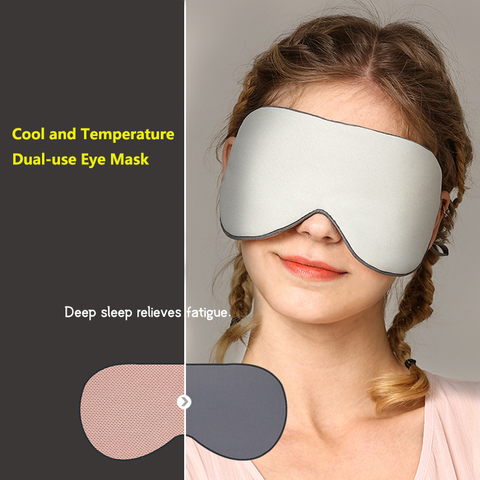 1Pc masque de sommeil masque naturel pour les yeux masque pour les yeux ombre Double face disponible respirant bandeau voyage repos Patch pour les yeux ► Photo 1/6