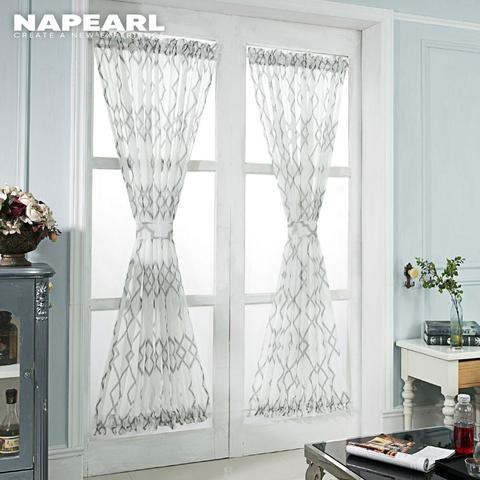 NAPEARL Style européen court rideaux de fenêtre pour porte draperie pas cher prêt à l'emploi cuisine élégant simple panneau décor à la maison ► Photo 1/6