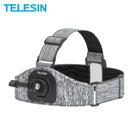 TELESIN – sangle de tête DJI, Double support, antidérapant, réglage multi-angle, pour GoPro Xiaomi Yi DJI Osmo, accessoires de caméra d'action ► Photo 1/6