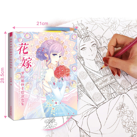 Livres de coloriage chinois de Style ancien pour adultes, Manga, copie de peinture, dessin Graffiti, soulage la pression, manuel d'images ► Photo 1/6