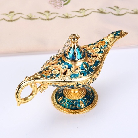 Européen rétro artisanat décoration ornements créatifs propswissage lumière modèle cadeau trompette en métal ► Photo 1/6