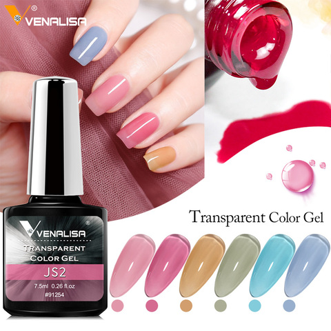 Venalisa – vernis à ongles hybride, Gel de couleur transparente, pour manucure, Nail Art, 7.5ML ► Photo 1/6