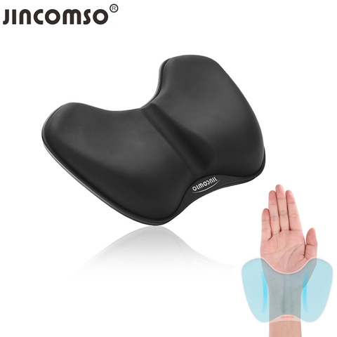 Jincomso repose-poignet tapis de souris Gaming 3D silicone Gel tapis de souris sain ergonomique doux mémoire poignet Support pour clavier bureau ► Photo 1/6