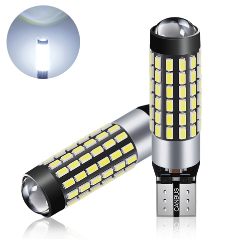 JIACHI-lampe LED T10, 2 pièces/lot, éclairage pour voitures W5W CANBUS 194 168 5W5 501, éclairage de stationnement, 78 puces, éclairage blanc, DC12-24V ► Photo 1/6