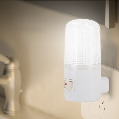 Lampe murale de secours éclairage à la maison LED veilleuse ue Plug lampe de chevet murale économe en énergie 4 LED s 3W ► Photo 1/6