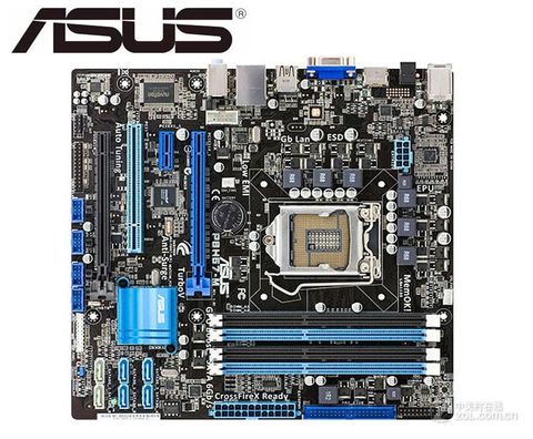 ASUS P8H67-M-carte mère pour intel LGA 1155 DDR3, 32 go, usb 2.0, HDMI, DVI, VGA/H67, circuit imprimé d'occasion ► Photo 1/1