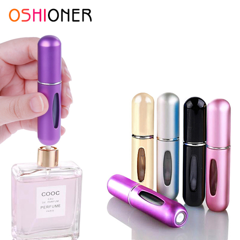 OSHIONER 5ml 8ml rechargeable Mini vaporisateur de parfum en aluminium vaporisateur atomiseur Portable voyage cosmétique conteneur bouteille de parfum ► Photo 1/6