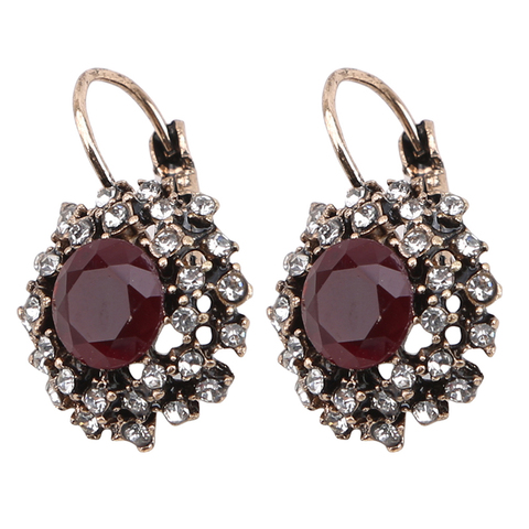 Boucles d'oreilles pour femmes bijoux de haute qualité magnifique pierre verte oreille gouttes fête ► Photo 1/6