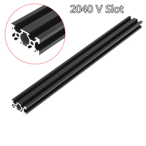 100-1000mm noir 2040 v-slot aluminium profilé Extrusion cadre pour CNC Laser gravure Machine-outil travail du bois bricolage ► Photo 1/6