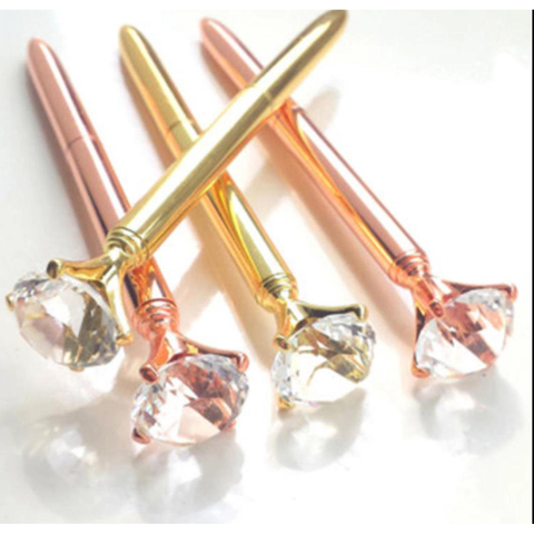 Stylo personnalisé avec diamant en cristal pour mariage, idée de cadeau de mariage pour demoiselle d'honneur ► Photo 1/5