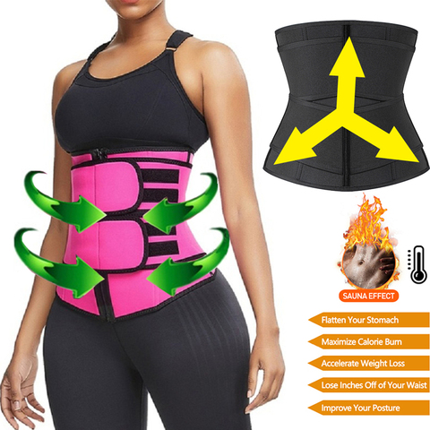 Shaperwear – ceinture de Sauna en néoprène pour femmes, entraîneur de taille, perte de poids, Cincher le corps, sangle de contrôle du ventre, ceinture de Fitness amincissante ► Photo 1/6