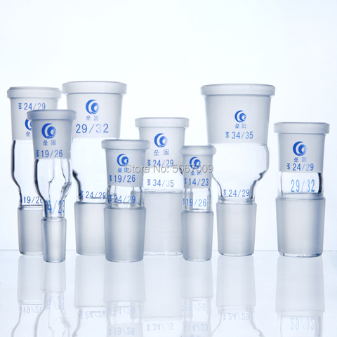 Adaptateur de verre de laboratoire 24*19/19*14/29*24/19*24/24*29, joint de connexion femelle/mâle en verre pour fournitures de laboratoire 1 pièces ► Photo 1/5