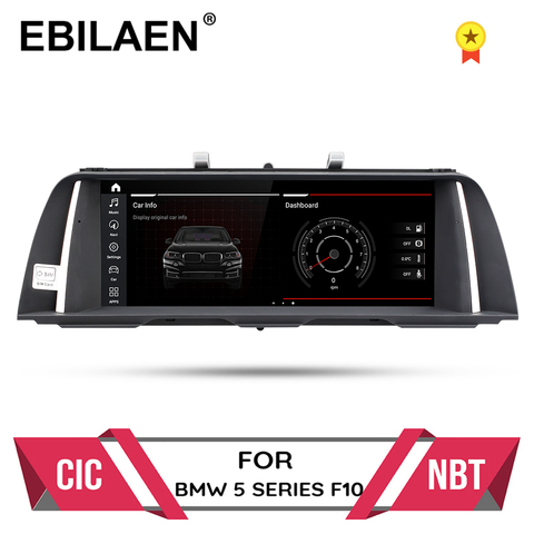 Lecteur multimédia de voiture pour BMW série 5 F10/F11/10.0 (520 – 2011), Autoradio avec GPS CIC NBT, 4 go ram, 64 go rom, navigation IPS, Android 2016 ► Photo 1/6