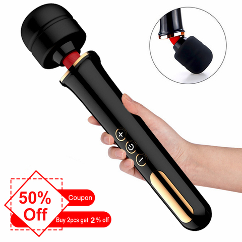 Puissant clitoris vibrateur pour femme énorme AV baguette magique Massage corporel personnel stimulateur clitoridien grosse tête vibrateur érotique Sex Toys ► Photo 1/6