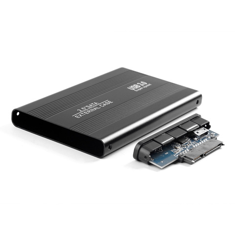 USB 3.0 boîtier de disque dur HDD SSD boîtier Mobile en alliage d'aluminium 2.5 pouces SATA pour fournitures informatiques de bureau ► Photo 1/6