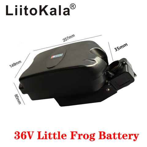 LiitoKala – batterie la petite grenouille 36V 10ah 12ah 15ah 20ah sous la tige de selle pour moteur de vélo électrique ebike 250w 350w 500w ► Photo 1/6