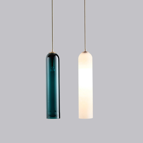 Lampe Led suspendue en verre au design nordique moderne, luminaire créatif d'intérieur, idéal pour un salon, une chambre à coucher ou un chevet ► Photo 1/1