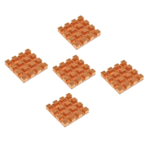 Mini dissipateur thermique Ultra fin en cuivre pur, 5 pièces, mémoire RAM pour VGA DDR MOS GPU IC Chipset dissipateur thermique 13x13mm ► Photo 1/5