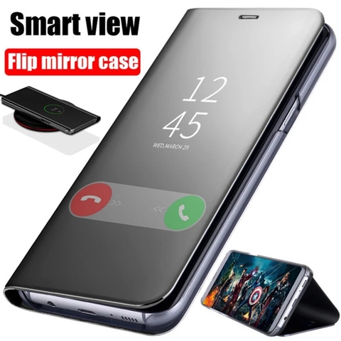 Étui de téléphone à rabat miroir intelligent pour Sony Xperia 10 II 5 II 1II XZ XZ3 XZ4 10 Plus ► Photo 1/6