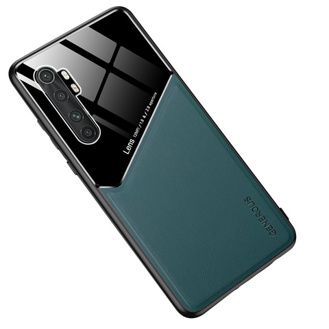 Pour Xiaomi Mi Note 10 Lite étui de luxe en cuir souple texture magnétique housse de protection arrière pour Xiaomi mi note10 lite 10 lite ► Photo 1/6