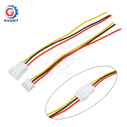 10 paires de connecteurs de fil mâle à femelle, 10cm 15cm 30cm de Long, adaptateur JST SM 2 broches 3 broches, espacement de prise 3MM 2.54MM pour bande lumineuse LED ► Photo 1/6