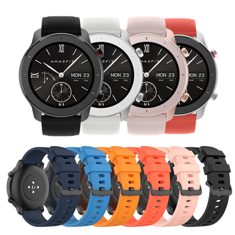 Pour Xiaomi Huami Amazfit GTR 42mm Bracelet de montre officiel pour GTR 47mm pour Amazfit rythme/Stratos/Stratos 2 3 22mm 20mm Bracelet ► Photo 1/6