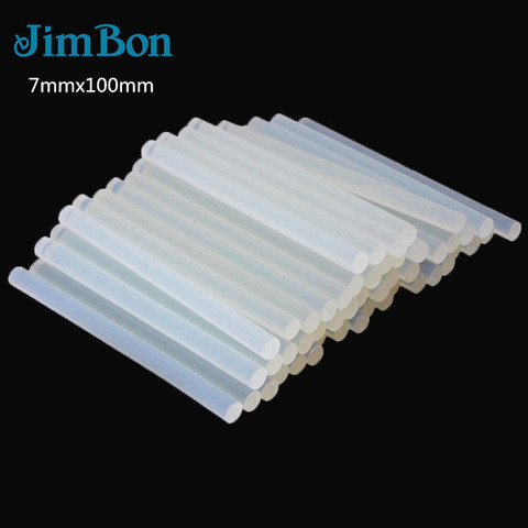 JimBon 50/20/10/5 pcs 7mm x 100mm Thermofusible Bâton de Colle Pour La Chaleur pistolet Colle Haute Viscosité Colle Colle Outil De Réparation Kit ► Photo 1/6